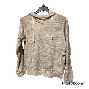 2/$40. Love to Lounge Blue Striped Hoodie Size Large